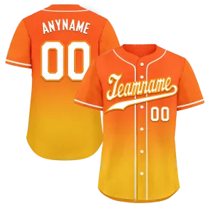 Custom Yellow Orange Fade Fashion Personalized Authentic Baseball Jersey BSBJ01-D0a70c8