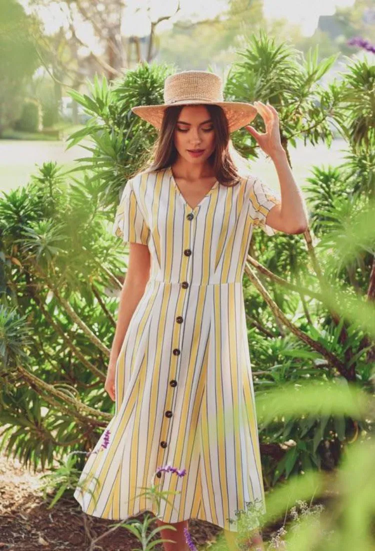 Danielle Stripe Dress-Final Sale