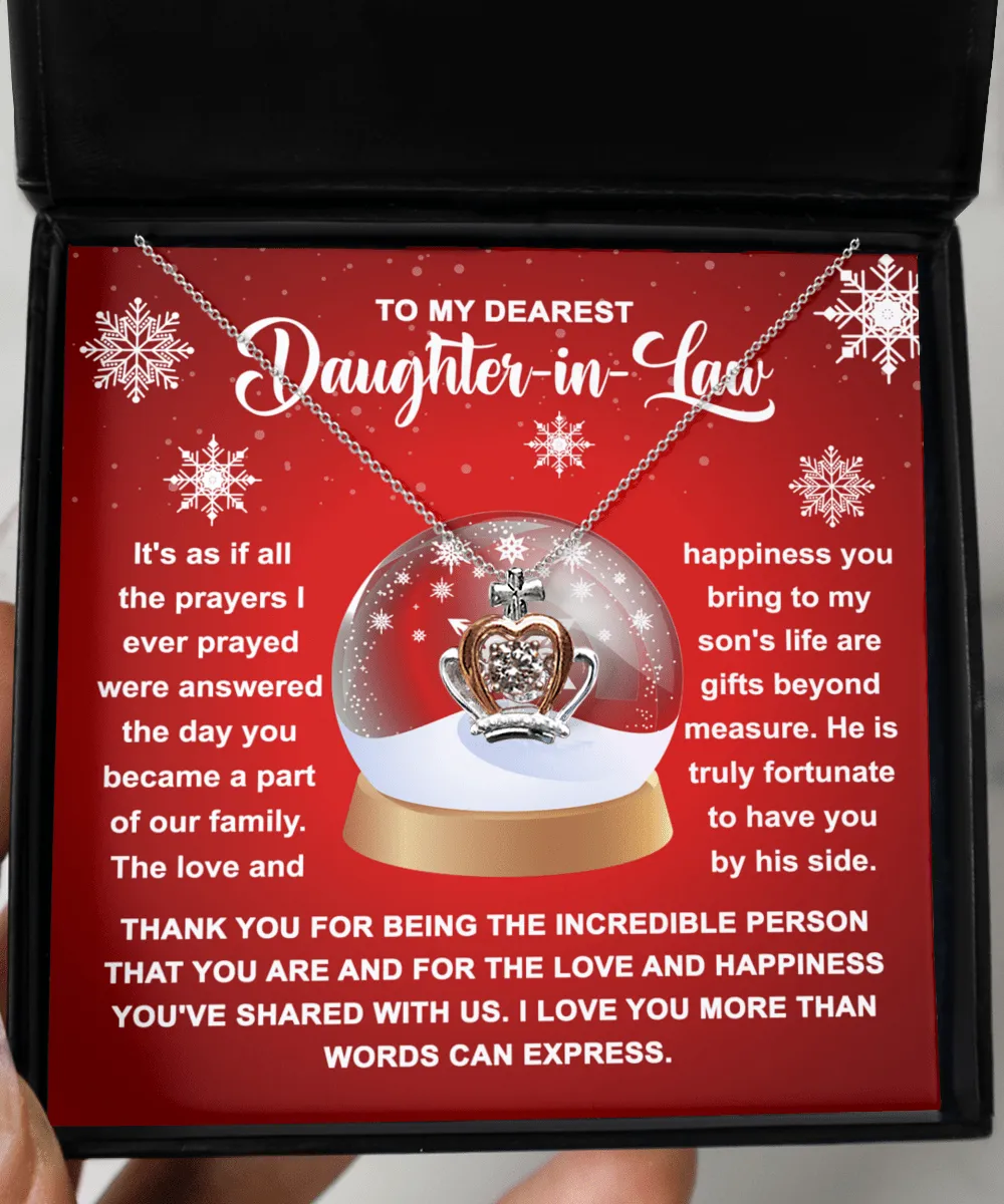Daughter-In-Law-Incredible Person - Crown Pendant Necklace