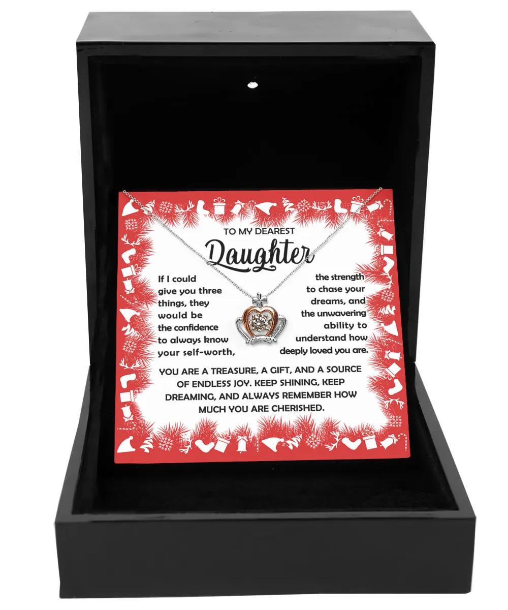 Daughter-Three Things - Crown Pendant Necklace