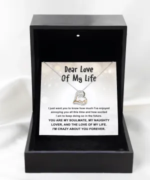 Dear Love Of My Life Crazy About You Forever | Love Dancing Necklace