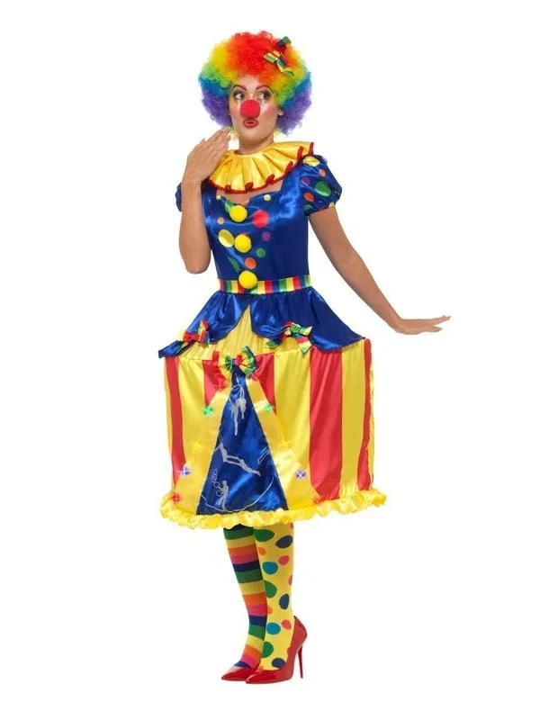 Deluxe Light Up Carousel Clown Costume