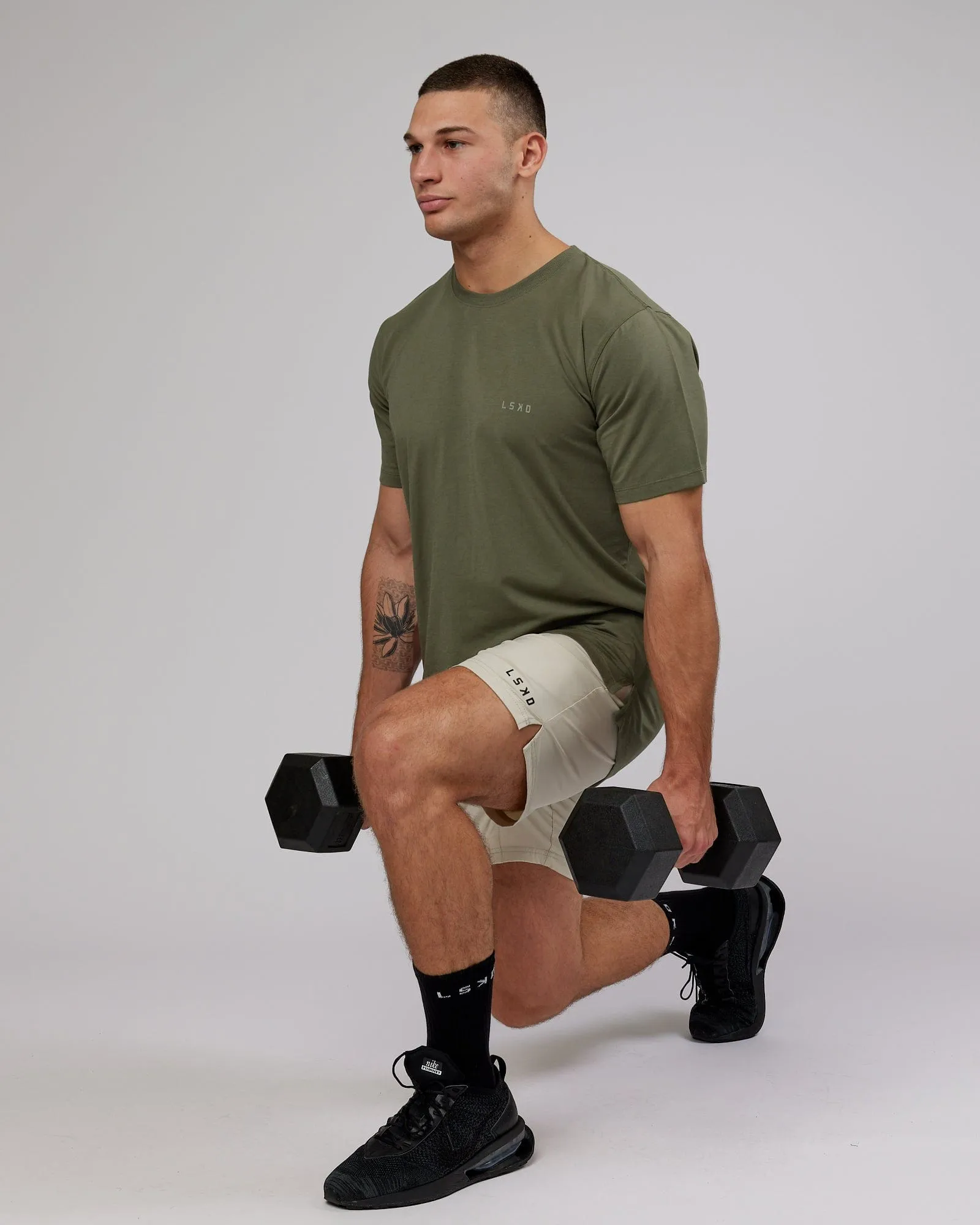 Deluxe PimaFLX Tee - Olive Fade