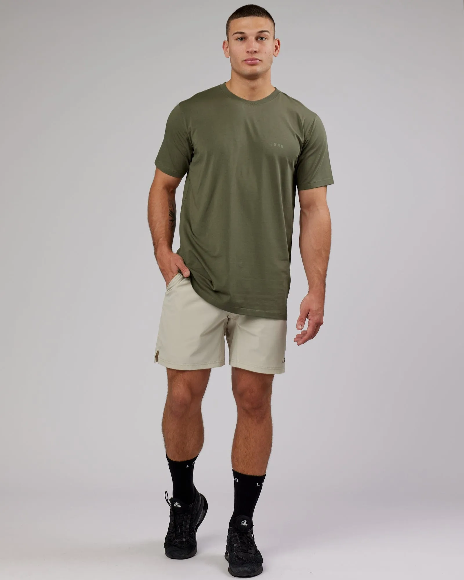 Deluxe PimaFLX Tee - Olive Fade