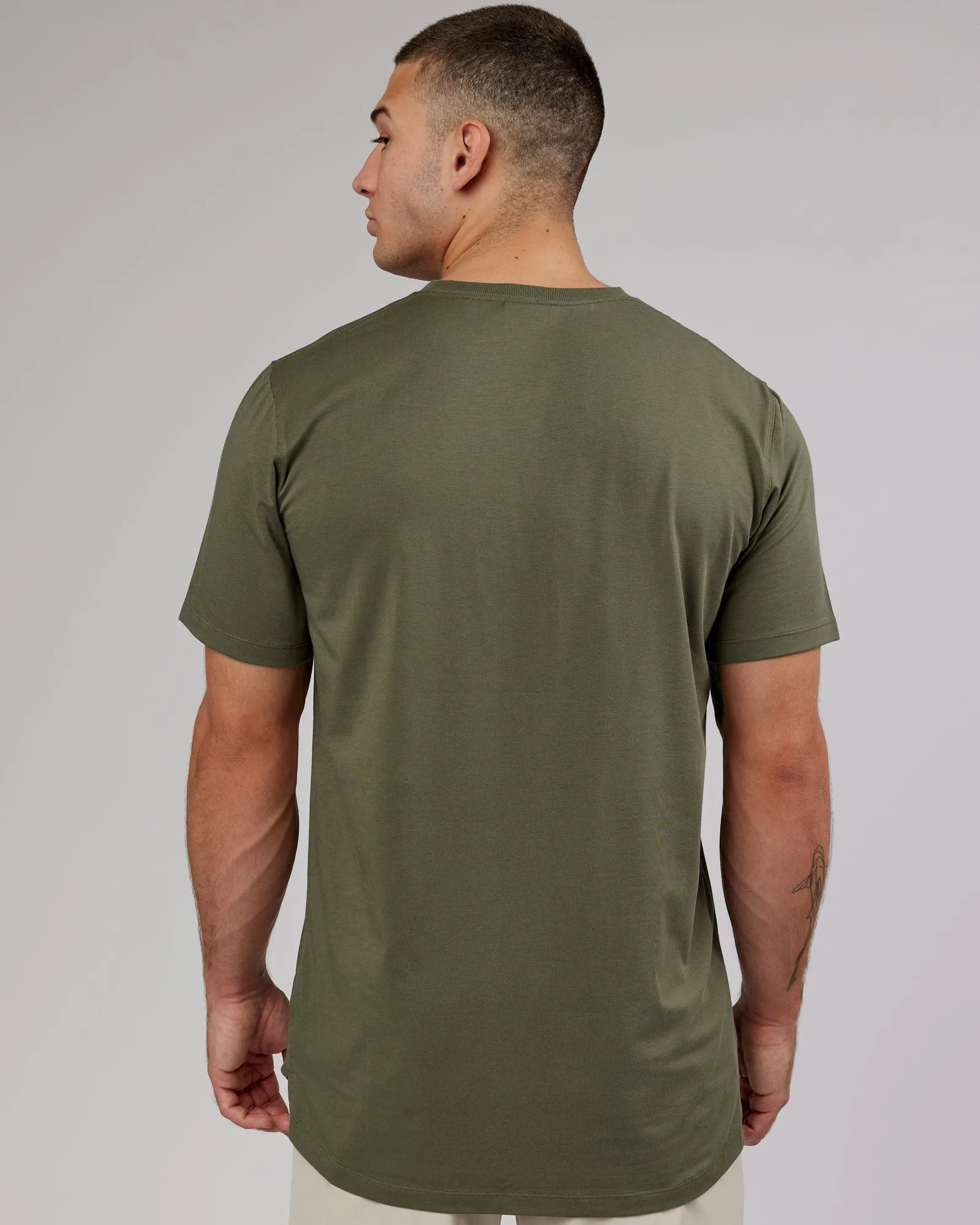 Deluxe PimaFLX Tee - Olive Fade