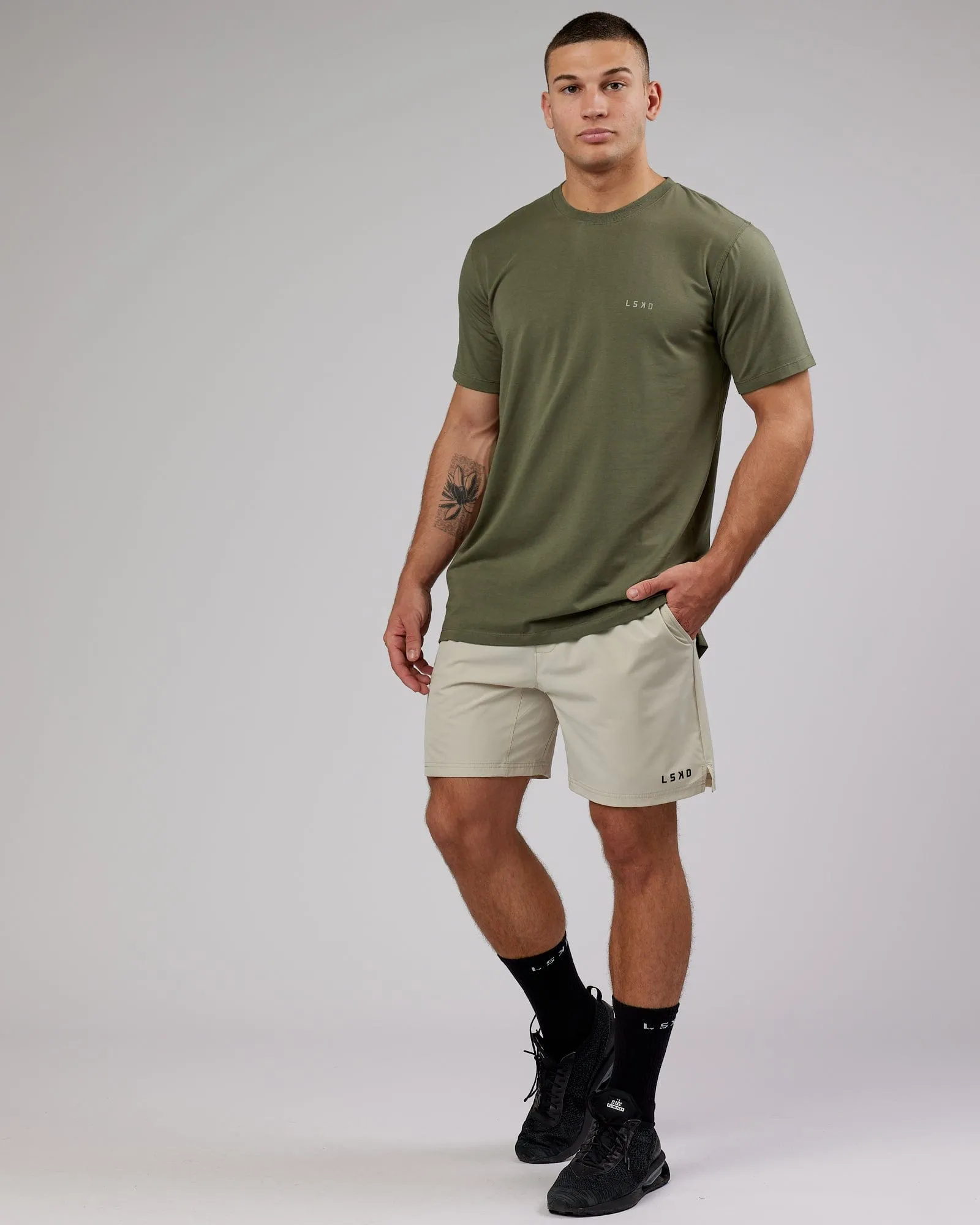 Deluxe PimaFLX Tee - Olive Fade