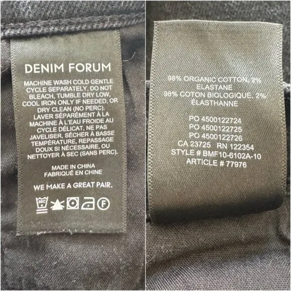 DENIM FORUM • Yoko High Rise Slim in Stay Black • 26