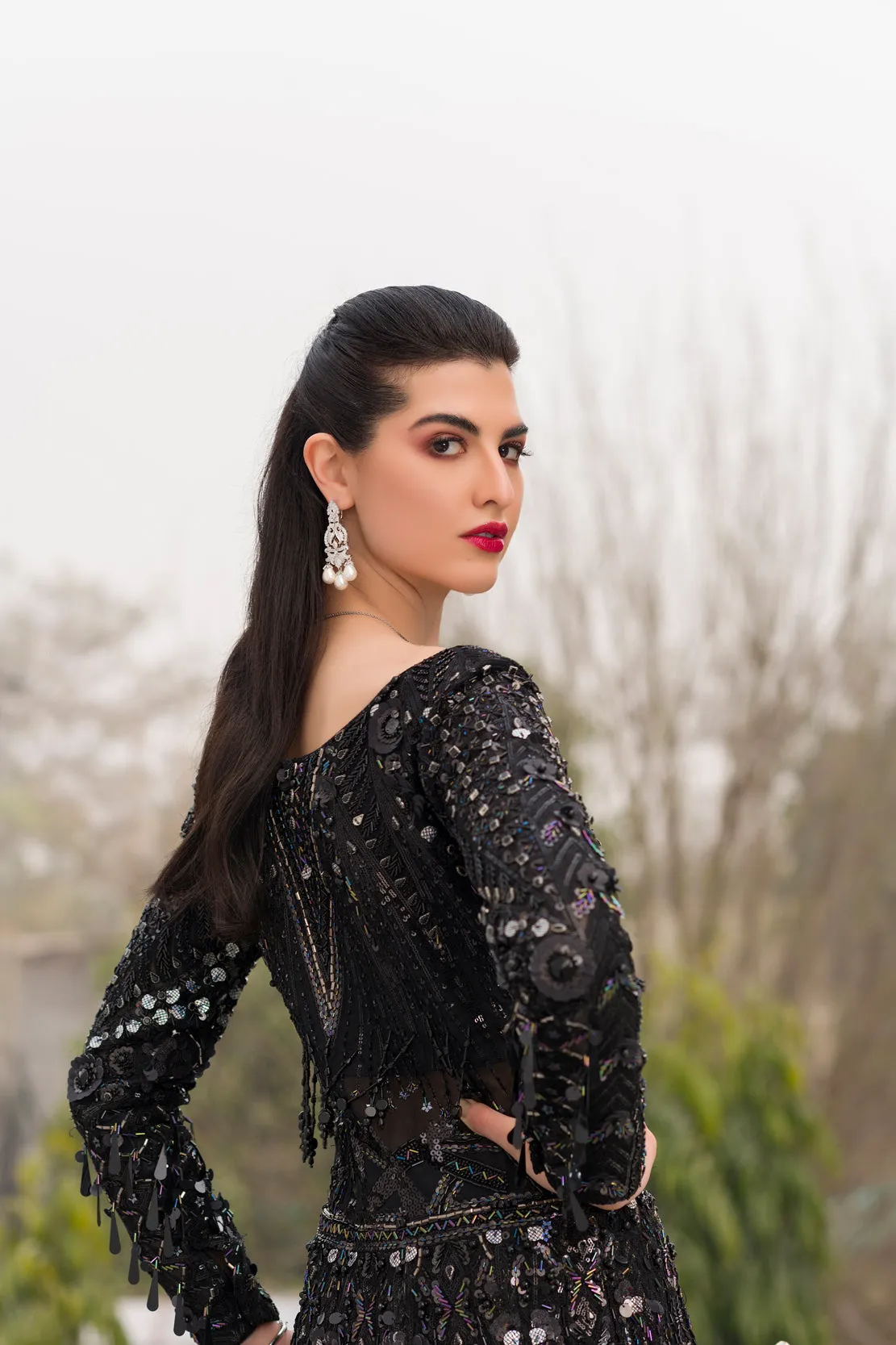 Designer Black Wedding Lehenga for Indian Bridal Wear