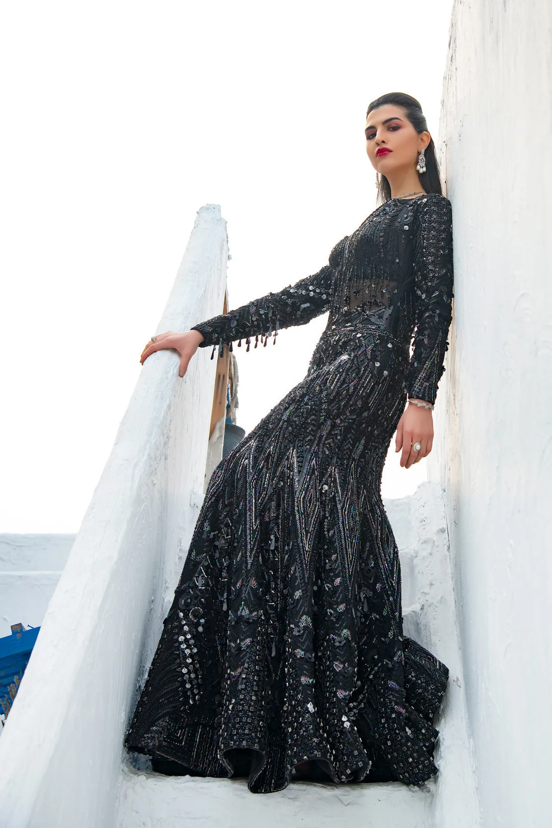 Designer Black Wedding Lehenga for Indian Bridal Wear