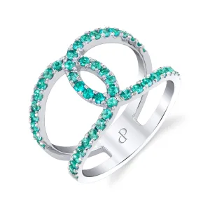 Destiny - 18K White Gold Natural Paraiba Tourmaline Ring