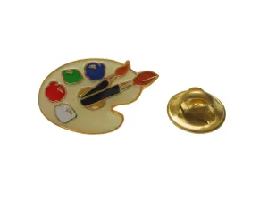 Detailed Art Palette Lapel Pin