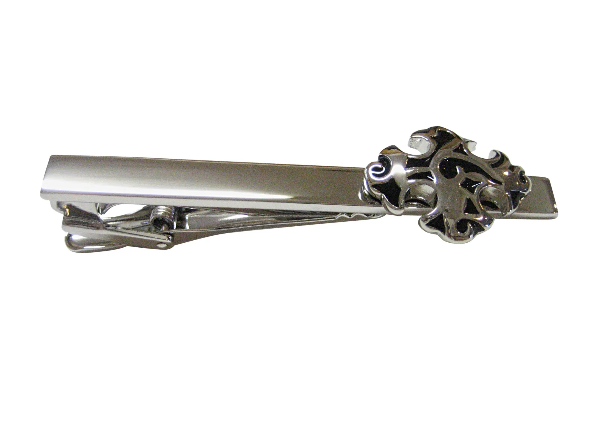Detailed Celtic Cross Square Tie Clip