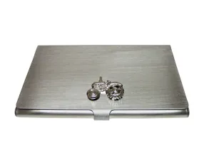 Detailed Farming Tractor Business Card Holder