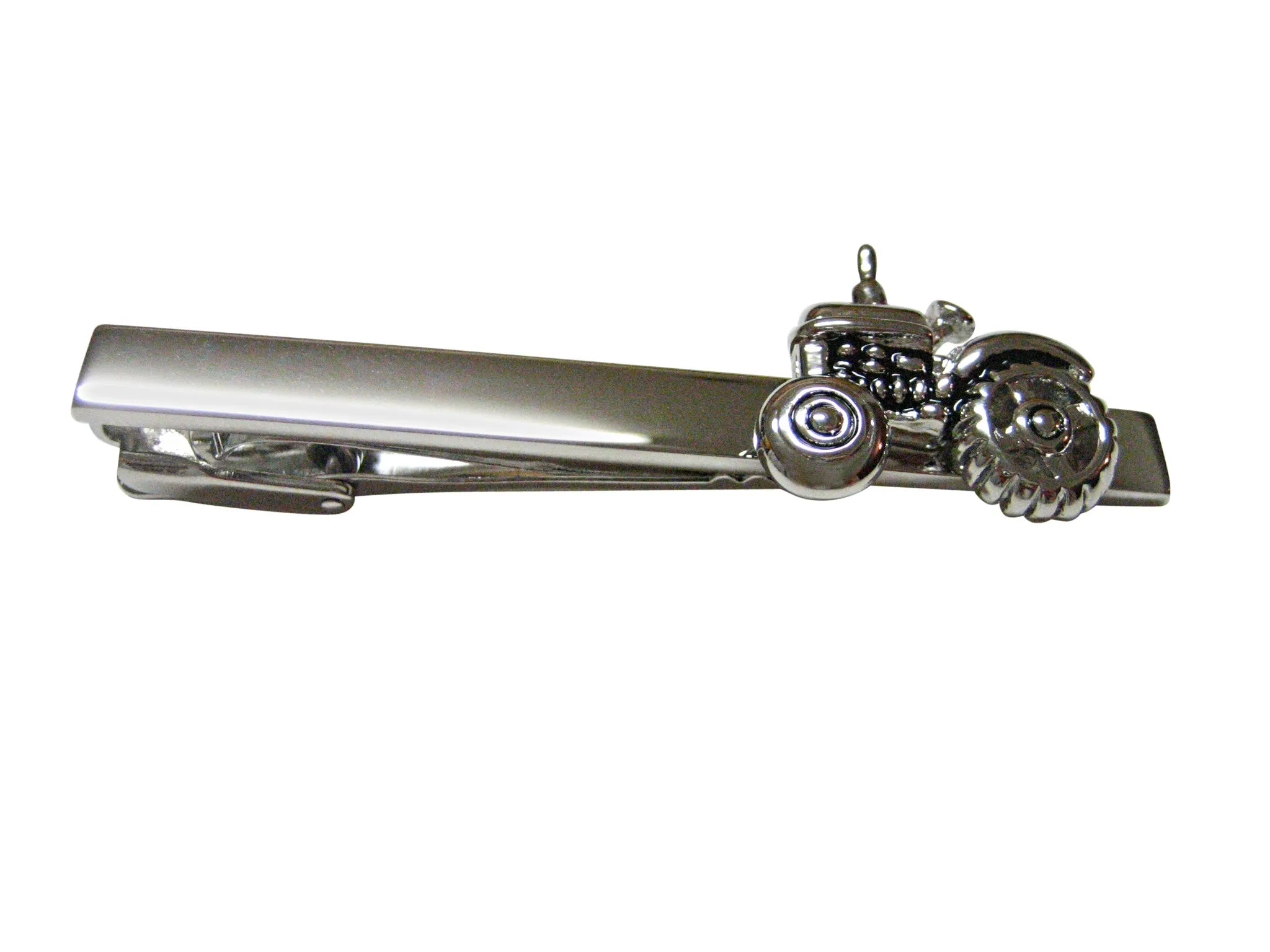 Detailed Farming Tractor Square Tie Clip