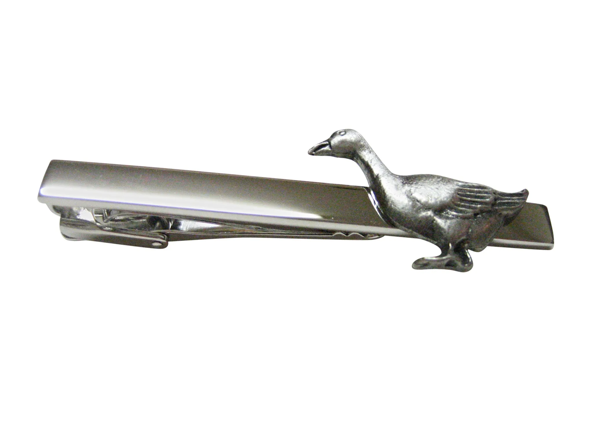 Detailed Goose Bird Square Tie Clip