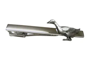 Detailed Goose Bird Square Tie Clip