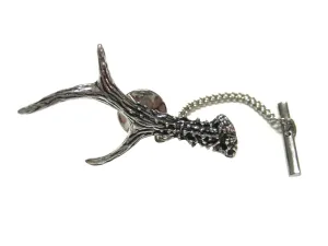 Detailed Single Deer Antler Tie Tack