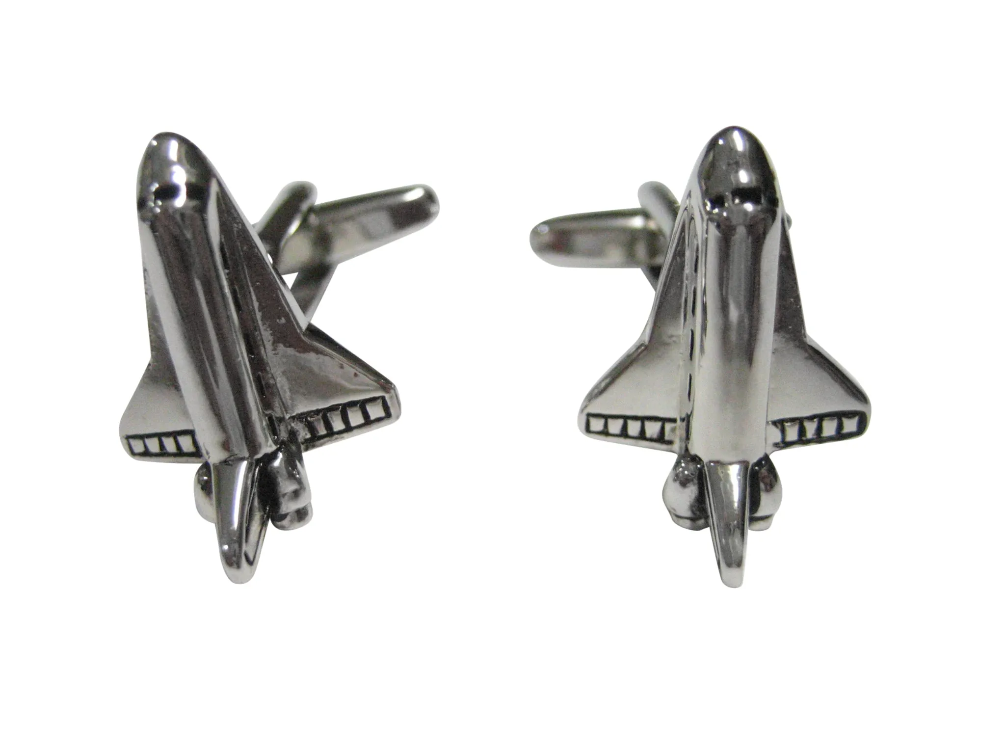 Detailed Spaceship Shuttle Cufflinks