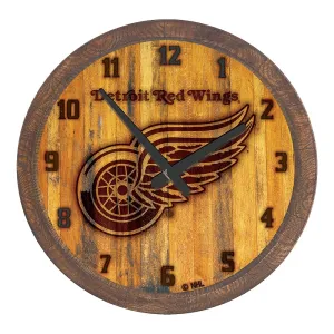 Detroit Red Wings: Branded "Faux" Barrel Top Wall Clock