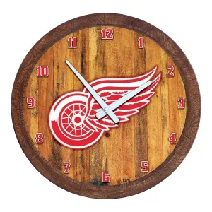 Detroit Red Wings: "Faux" Barrel Top Wall Clock