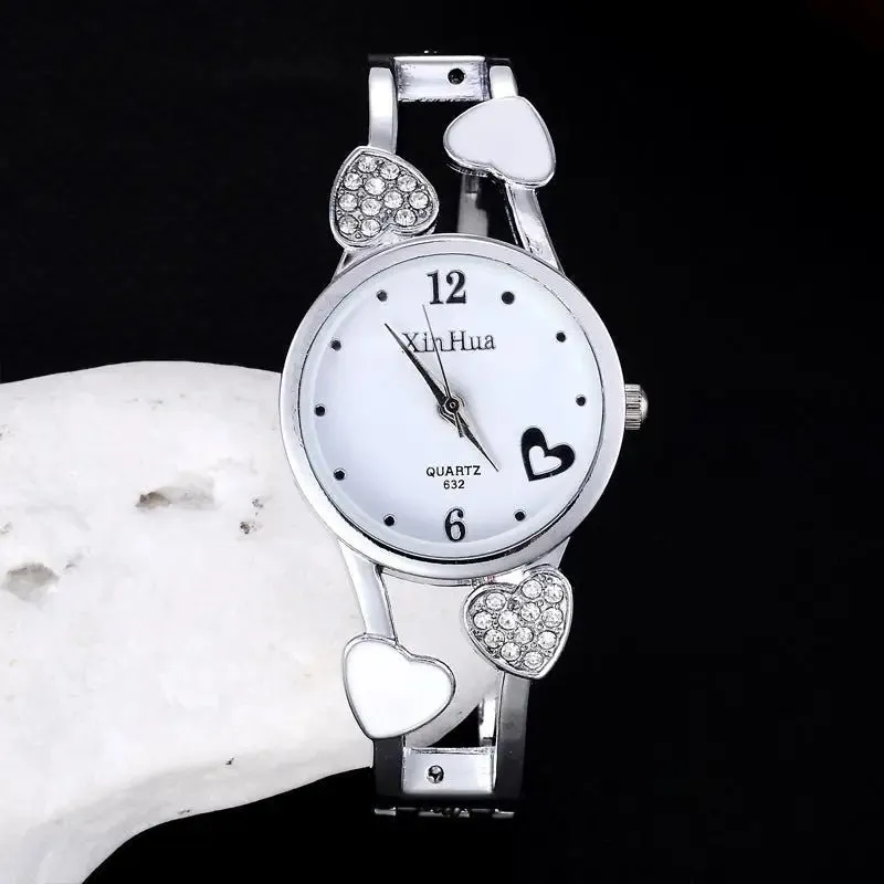 Diamond British Watch - Elegant Round Quartz Timepiece