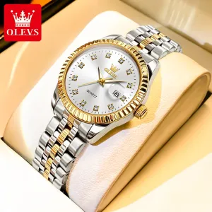 Diamond Couple Watches Set