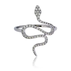 Diamond Snake Fashion Ring