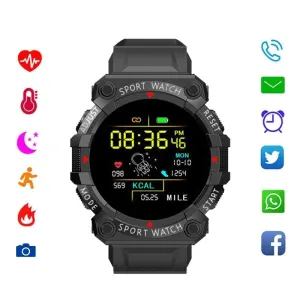 Digital Sports Watch Blood Pressure Tracker Smart Sport Watch with Remote Camera Hearth Rate Sport Watch