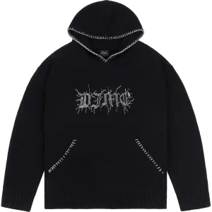 Dime MTL Hardcore Wool Hoodie Vintage Black