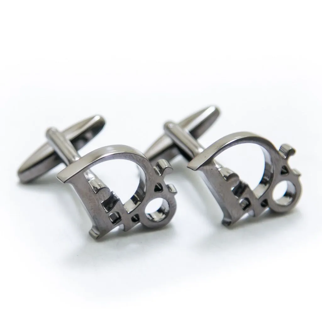 Dior Mens Cufflinks – Branded Mens Cufflinks – Glossy Black