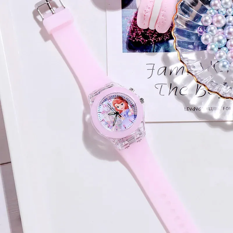 Disney Frozen Princess Aisha & Sophia Girls' LED Watch