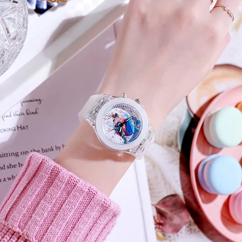 Disney Frozen Princess Aisha & Sophia Girls' LED Watch