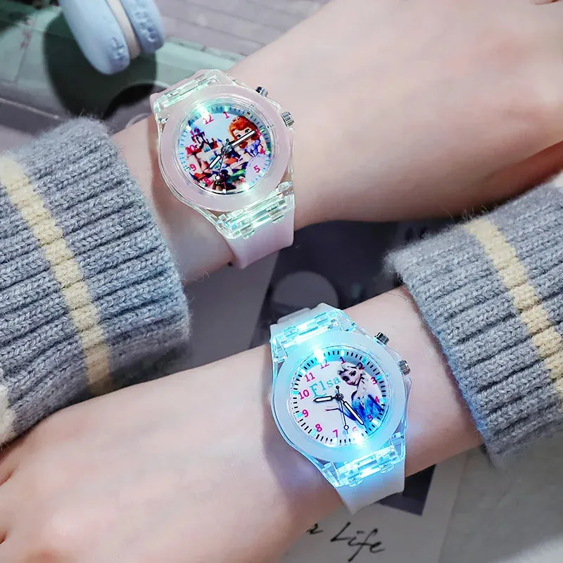 Disney Frozen Princess Aisha & Sophia Girls' LED Watch