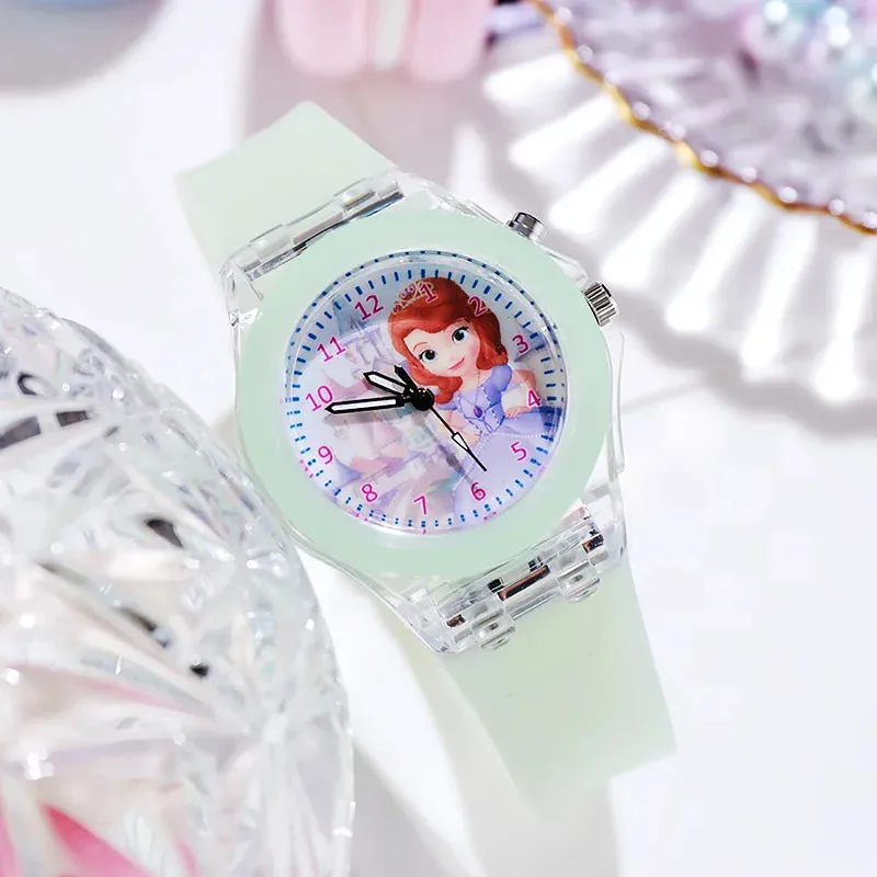 Disney Frozen Princess Aisha & Sophia Girls' LED Watch