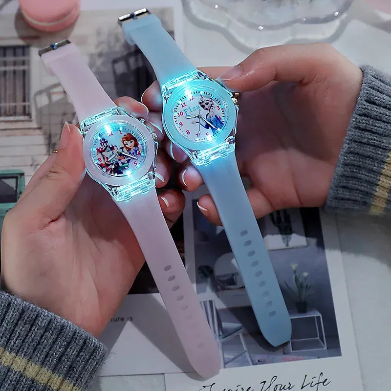 Disney Frozen Princess Aisha & Sophia Girls' LED Watch