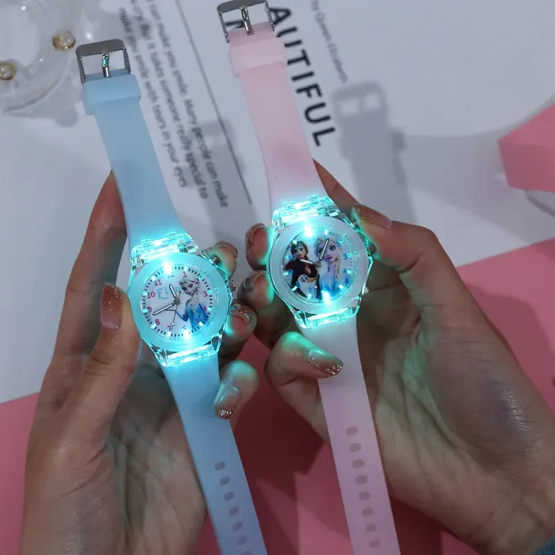 Disney Frozen Princess Aisha & Sophia Girls' LED Watch