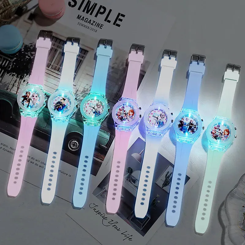 Disney Frozen Princess Aisha & Sophia Girls' LED Watch