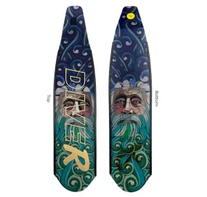 DiveR Carbon V2 Blue Neptune Fin Blades