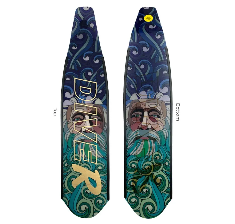 DiveR Composite Blue Neptune Fin Blades