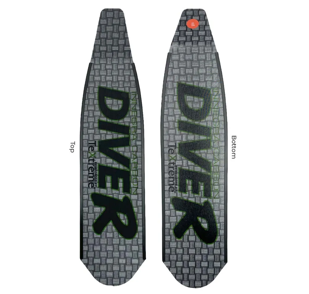 DiveR Innegra Carbon Grey Medium Fin Blades