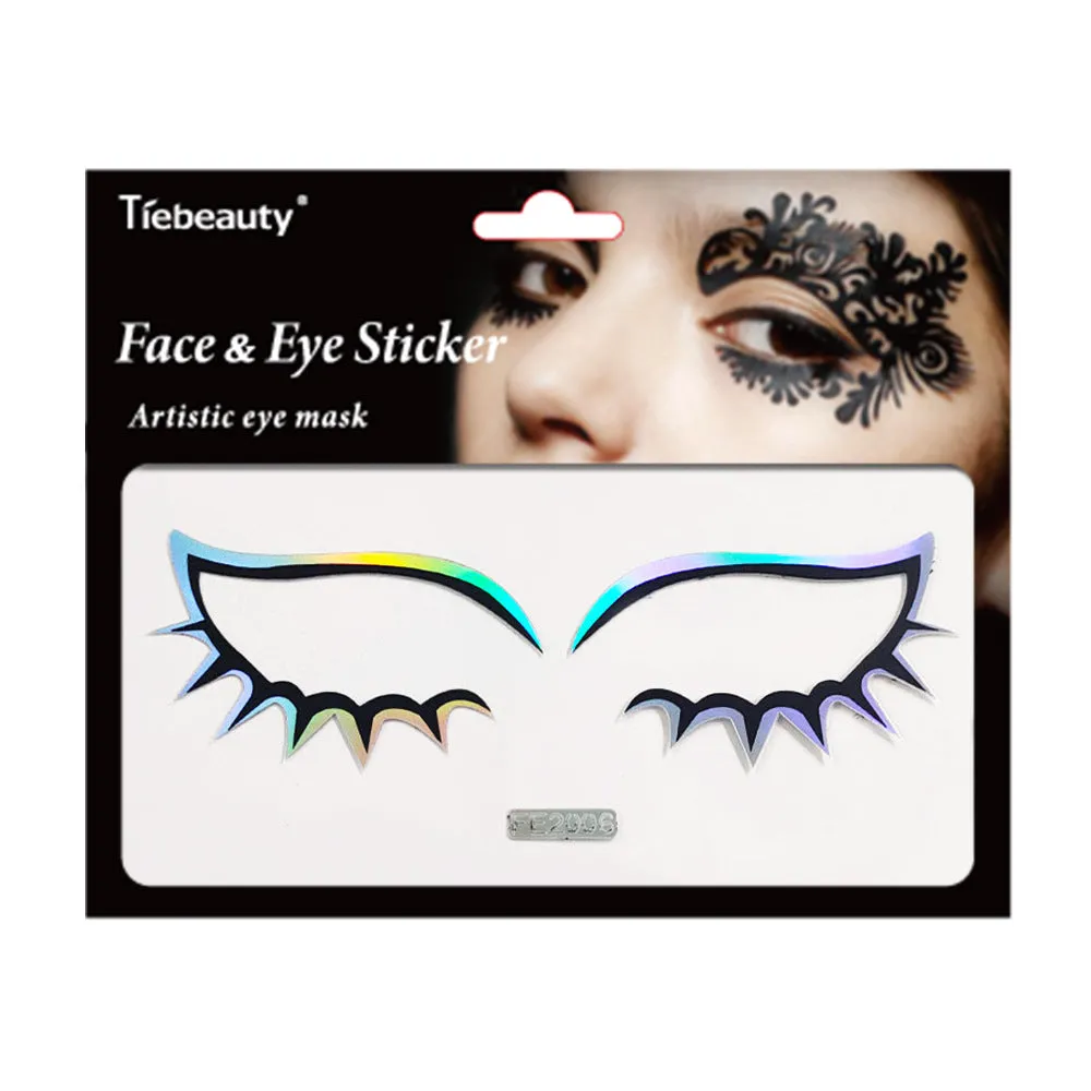 DIY  laser face eye stickers