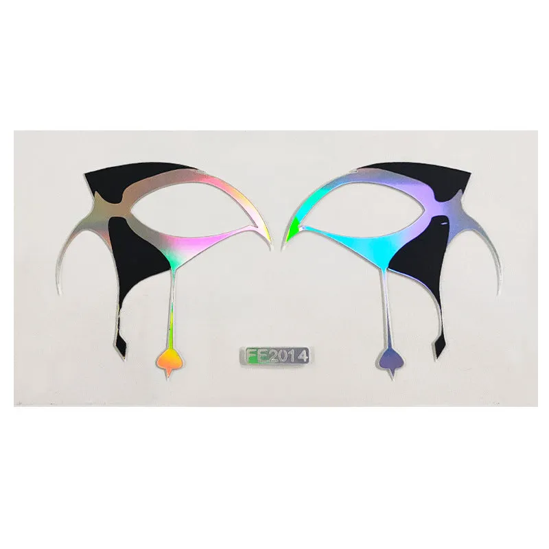 DIY  laser face eye stickers