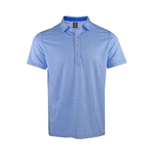 Donald Ross Mens Preston Sport Fit Polo - ROYAL/WHITE
