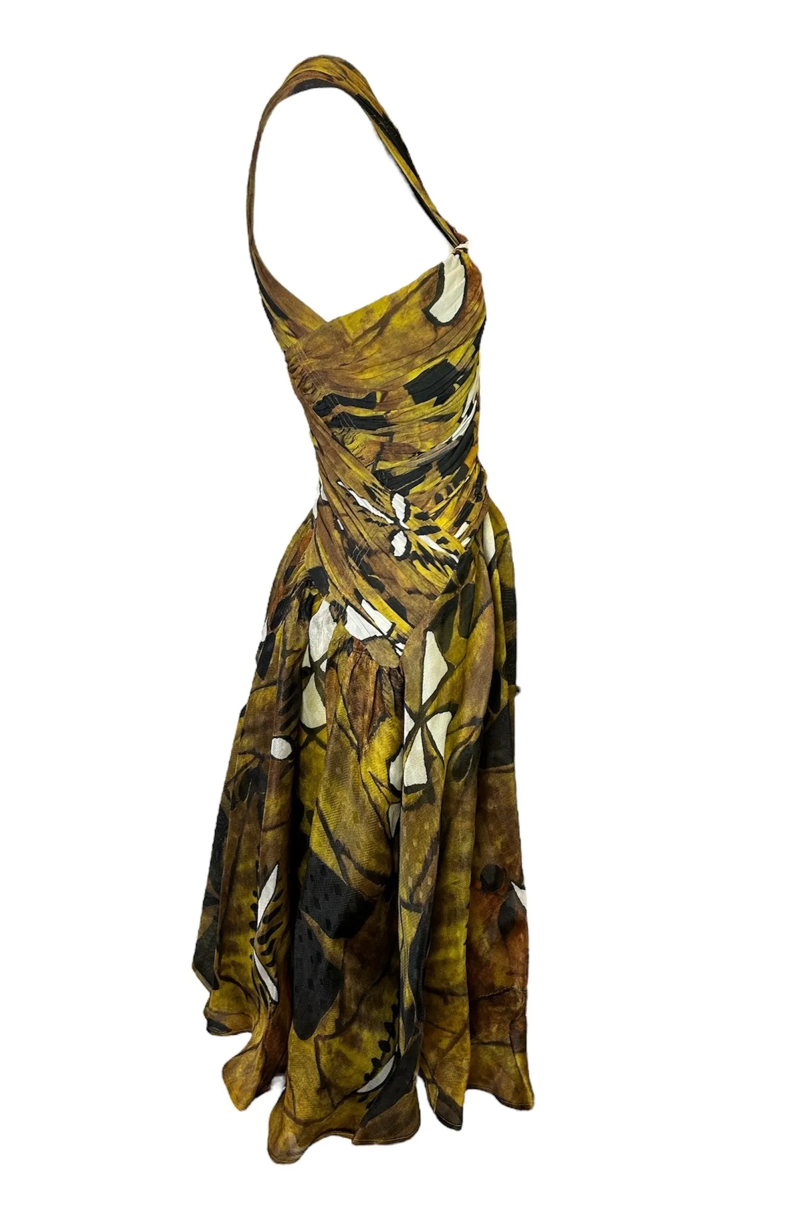 Donna Karan Spring 2012 Tribal Print Cross-Neck Dress SOLD  3/2/25