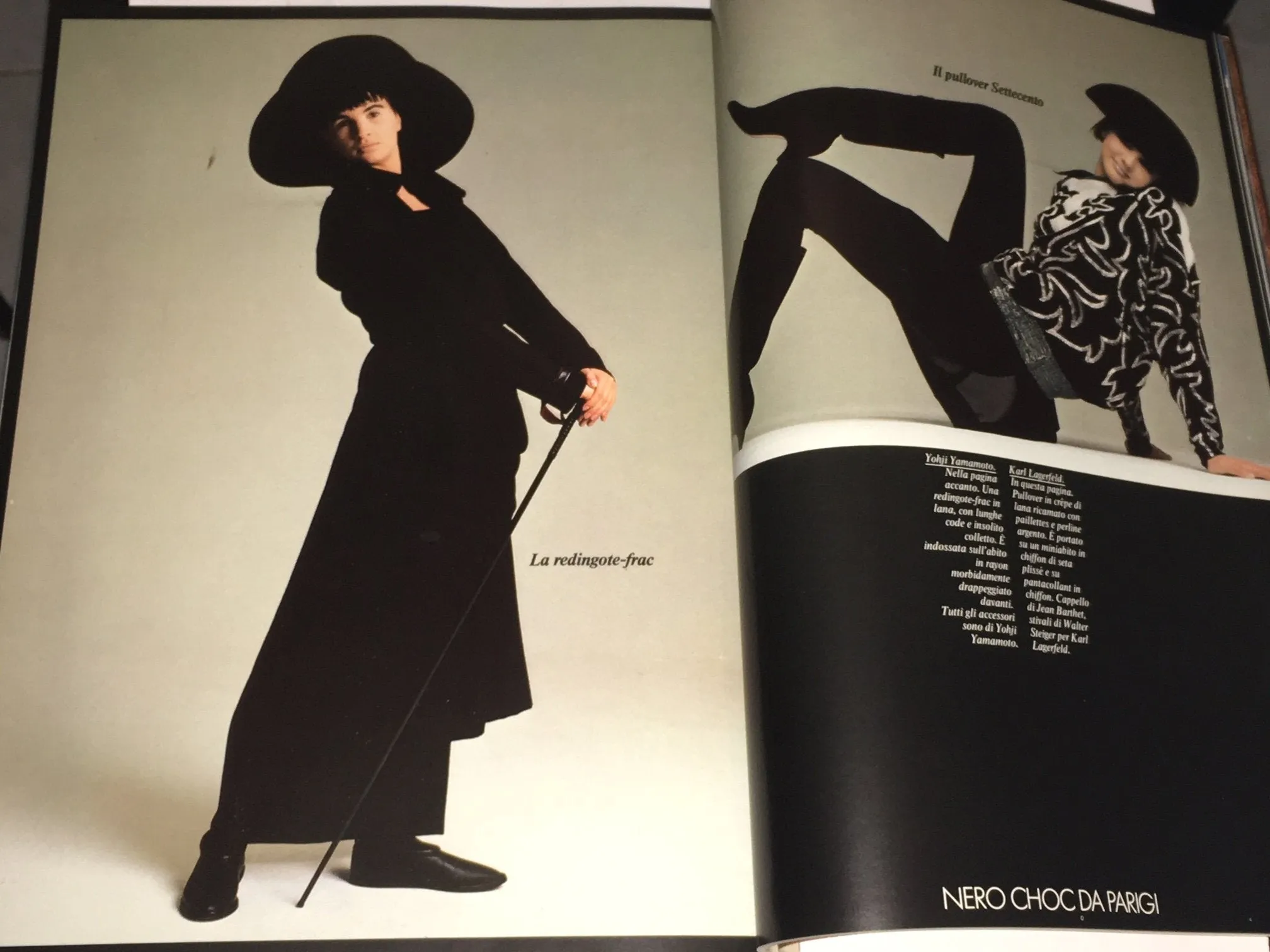DONNA Magazine Italy 1985 LINDA EVANGELISTA Christine Bolster OLIVIERO TOSCANI