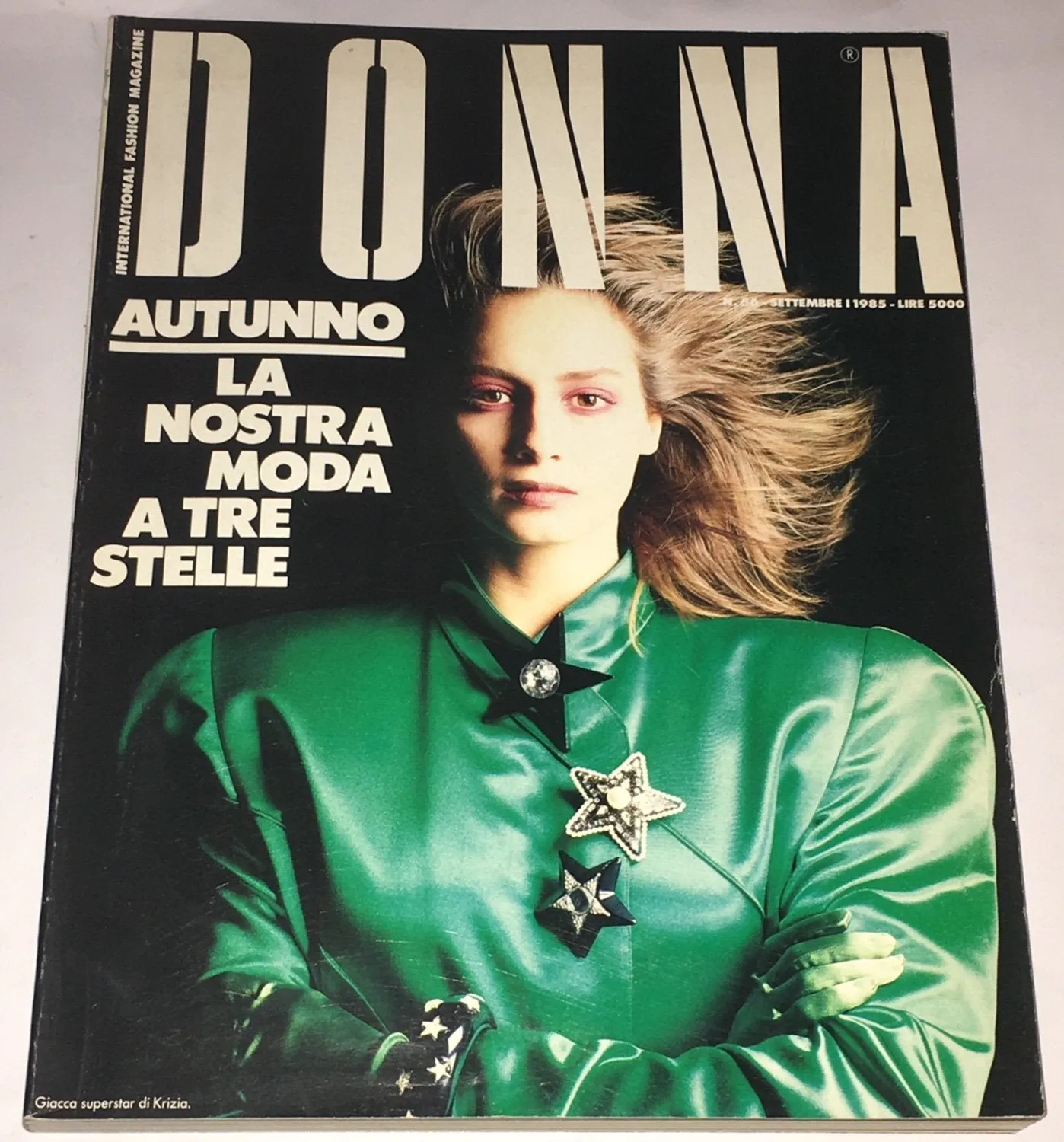 DONNA Magazine Italy 1985 LINDA EVANGELISTA Christine Bolster OLIVIERO TOSCANI
