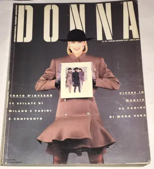 DONNA Magazine Italy 1987 YASMIN LE BON Karen Mulder JOSE MANUEL FERRATER