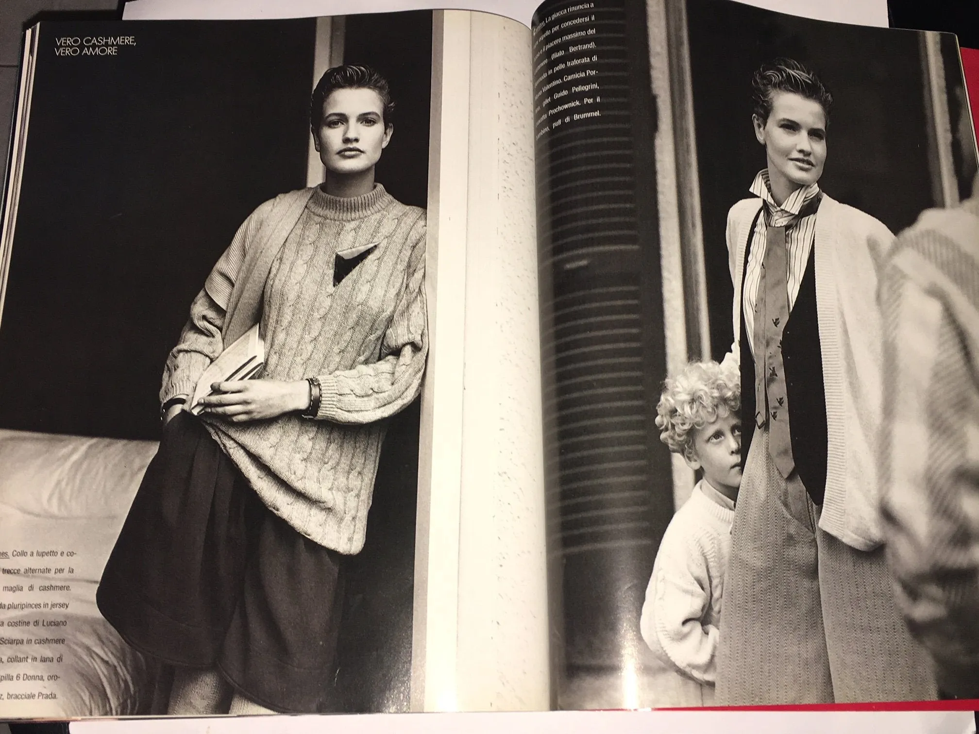DONNA Magazine Italy 1987 YASMIN LE BON Karen Mulder JOSE MANUEL FERRATER