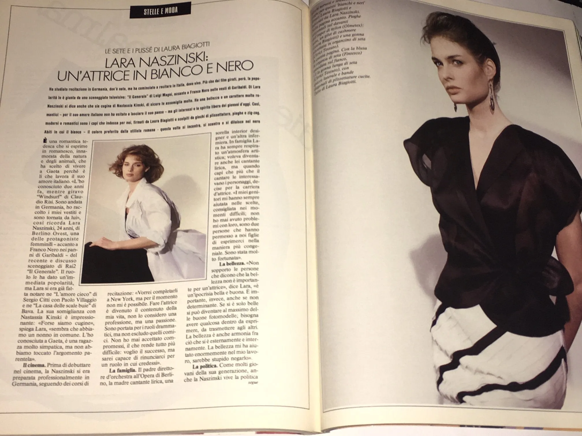 DONNA Magazine Italy April 1987 JO CHAMPA Iman LARA NASZINSKI Fabrizio Ferri