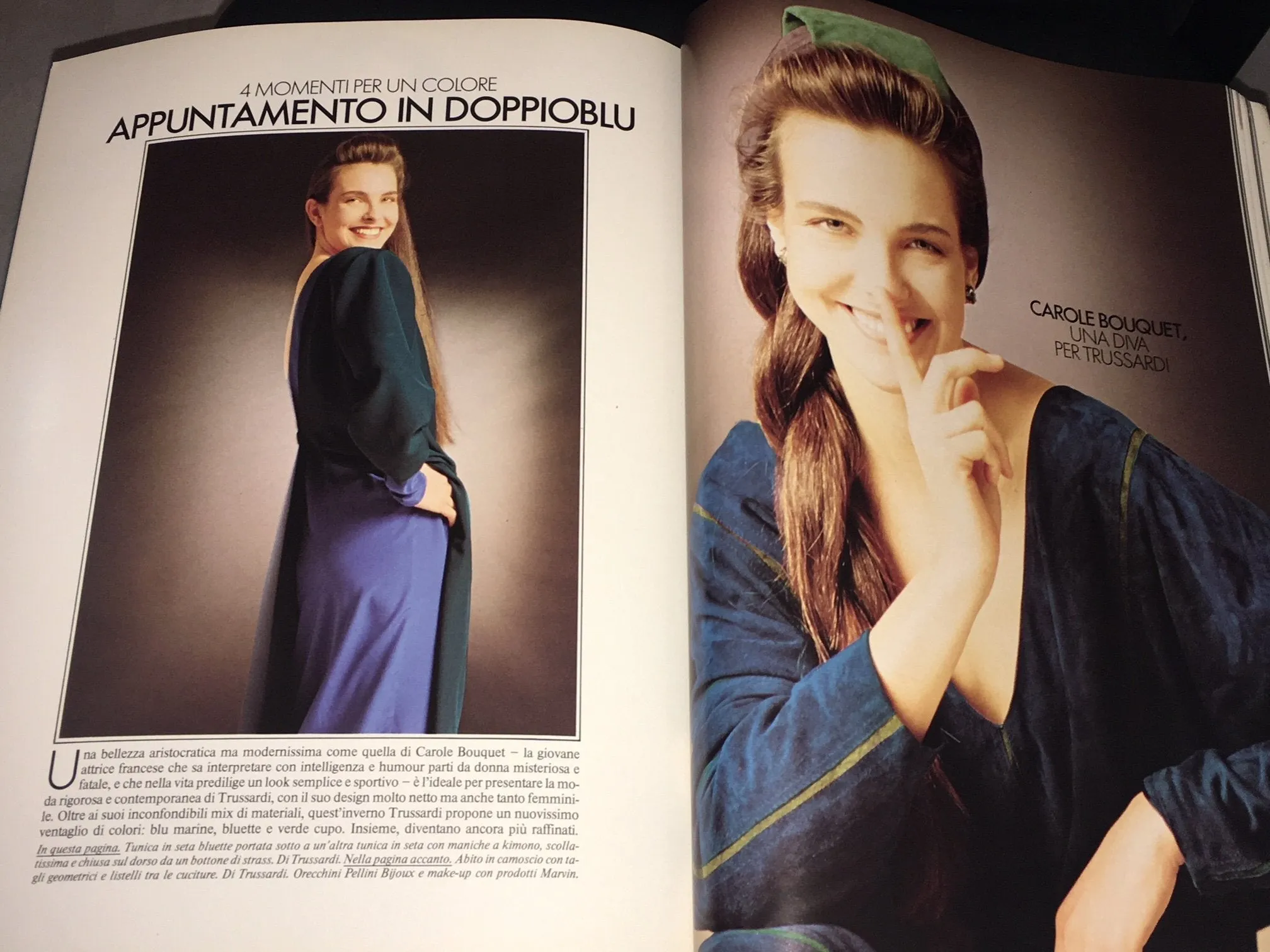 DONNA Magazine Italy October 1984 LOREDANA BERTè Carole Bouquet SIMONETTA GIANFELICI